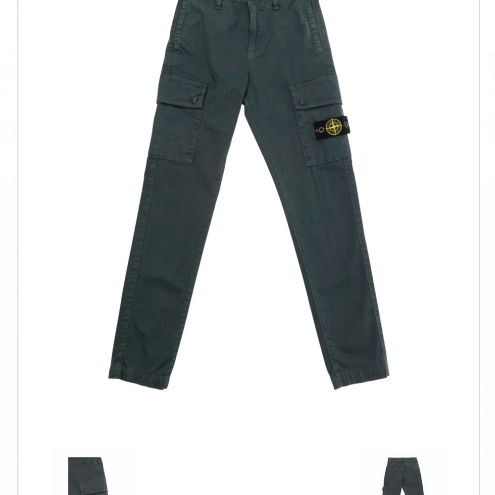 Stone Island Olive Green Cargo Pants